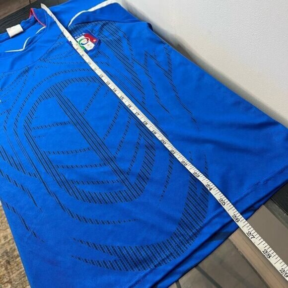 Italia Men’s Medium Puma Soccer Jersey Football Shirt Blue 2010 2011 Azzurri - Picture 9 of 14